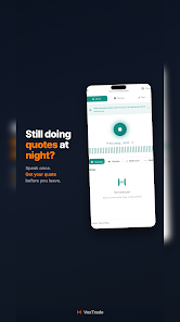 VoxTrade official app preview showing its voice recording interface